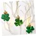 Zerodeko Shamrock Hanging Baubles 36pcs Pendant Four Leaf Ornaments Shamrock Pendants Charm Amulet - Buy Online on GoSupps.com