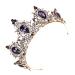 Beaupretty Baroque Amethyst Rhinestone Crown | Vintage Hair Accessories for Women | Wedding Party Headpiece - Buy Online on GoSupps.com