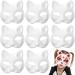 DECHOUS 30 Pack White Cat Masks & Unfinished Fox Masks Paintable Half-Face Masks for Easter Cosplay & Parties - Buy Online on GoSupps.com