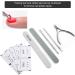 Manicure Tool Set Stainless Steel Cuticle Nippers Pusher File for Nail Polish Removal Suitable for Household and Nail Salon Use - Buy Online on GoSupps.com