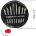 30-Count Premium Hand Sewing Needles Kit for Sewing Repair & Embroidery - Large Eye Sharp Needle Set for Cross Stitch with 2 Threaders - Buy Online on GoSupps.com