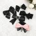 Gothic Lace Hair Clip Bow Large Barrette Bow Flat Clips Barrette Hairpin Bow Elegant Hair Clip for Bunches - Buy Online on GoSupps.com