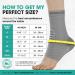 Modvel Foot & Ankle Brace Socks - Compression Sleeve for Sprained Ankle Support Tendonitis & Arthritis Relief | Unisex Large T Light Grey - Buy Online on GoSupps.com