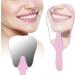 Cute Tooth Shaped Mirror with Handle Small Gift for Dental Clinic 3 Colors Available PC Material Designed for Oral Observation (Pink) - Buy Online on GoSupps.com
