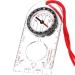 Multifunctional Waterproof Navigation Compass Map Ruler Magnifier for Explorer Hiking Map Reading and Navigation with Adjustable Lanyard