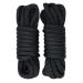Rainier Supply Co. 2-Pack Boat Dock Lines - 15 ft x 3/8 inch Boat Rope - Premium Double Braided Nylon Dock Rope - Mooring Lines with 12" Eyelet - Black 15' x 3/8" 2 Pack - Black
