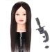 ZHJING Fashion Training Head Human Hair Makeup Head Mold Hair Salon Practice Hot Dyeing Trimming Dummy Model (Color : 10inch)