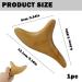LNQ LUNIQI Trident Wood Massage Tool - Natural Gua Sha for Hands Feet Back & Face | Best Kampfolz Hand Massager for Relaxation - Buy Online on GoSupps.com