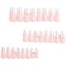 French Tip Press on Nails - Long Press On Nails with Nail Tips Pink flower bowknot Design pearl love heart false nails press on nails Acrylic False Nails Cute Artificial Nails - Buy Online on GoSupps.com
