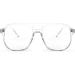 Feizedy Retro 70s 80s Blue Light Filter Glasses for Men & Women - Clear 54mm PC Gaming & Computer Glasses with Blue Light Blocking - Buy Online on GoSupps.com