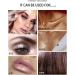 Glitter Highlighter Powder Stick - Smooth Waterproof Shimmer for Face, Body & Eyes - Gold Brown 9g - Buy Online on GoSupps.com