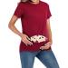 Maternity Funny Pregnancy Tee | Cute Twin Wine Red T-Shirt for Pregnant Women - XXXL - Buy Online on GoSupps.com