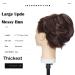 SEGO 80G Large Hairpiece Scrunchie Hair Extensions - Messy Bun Updo with Elastic Band in Medium Brown | Voluminous Style - Buy Online on GoSupps.com