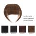 Buy Clip in Bangs One Piece Pony Hair Clip 100% Remy Human Hair for Women & Girls Light Brown French Bangs - Buy Online on GoSupps.com