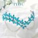 IYOU Snowflakes Fairy Headband Blue Rhinestone Princess Crown Headpiece Crystal Cosplay Christmas Hair Accessories for Women - Buy Online on GoSupps.com