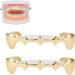 Restokki Hip Hop Braces - Brass Multipurpose Adjustable for Concerts & Halloween Parties (Gold) | International Shipping - Buy Online on GoSupps.com