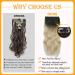 Affordable Ombre Blond Clip-In Hair Extensions | 50cm Double Weft Synthetic Hair for Women - 4-Pcs Full Head - Buy Online on GoSupps.com