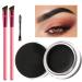 4D Hair Stroke Brow Stamp Brush - Ultra-Thin Eyebrow Stamping Kit for Realistic Results (Black) | International Shipping Available - Buy Online on GoSupps.com