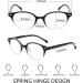 CRGATV 3 Pack Blue Light Blocking Reading Glasses - Round Retro Computer Readers for Men Women - 2.0x Magnification (Black Clear Tortoise) - Buy Online on GoSupps.com