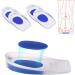 Takuza Heel Spur Inserts - Orthopedic Gel Insoles for Plantar Fasciitis Relief - 2 Pairs - Blue (L) - Buy Online on GoSupps.com