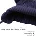 XIAOHAWANG Warm Kids Beanie Winter Knitted Baby Hat | Navy Pompom | 0-6 Months - Buy Online on GoSupps.com