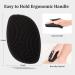 HieerBus Silicone Body Scrubber Flat Shower Brush Gentle Exfoliating and Massage Long Bristles Lathers Well and More Hygienic Than Traditional Loofah 1 Pack (Black) 3rd-black - Buy Online on GoSupps.com