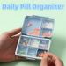 2023 Portable Daily Pill Organizer - 9 Compartment Waterproof Pill Box for Travel & Vitamins - G-1PC-Green - Buy Online on GoSupps.com