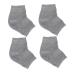 DOITOOL 2 Pairs Anti-Crack Socks Heel Protector Socks Crack Heel Socks Foot Socks Toeless Spa Socks Heel Sleeves Protectors Feet Cracked Socks Breathable Socks Men and Women Gel Ankle Pink