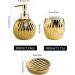 Bathroom soap dispenser handwash dispenser bottle/Ceramic Bathroom Accessory Set Complete Bathroom Set Modern Bathroom Decor Bathroom Organizer Accesorios Para Ba os-gold-4 set (Color : Silver 3 set Silver - Buy Online on GoSupps.com
