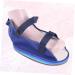 GLEAVI Square Toe Sandals for Women - Ankle Braces for Broken Feet - Foot Protective Shoes for Fracture Care - Blue - Buy Online on GoSupps.com