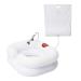 NURSE KATE Portable Shampoo Bowl-Inflatable Hair Washing Basin for Bedridden and Locs Wash Station. Portable Hair Washing Sink Helps Disabled, Injured, Post Surgery or Weak in Comfort of Their Own Bed