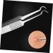 DRESSOOS 3pcs Clip Remover Pimple Tools Curved Pimple Tweezers Extractor Double Head Popper - Buy Online on GoSupps.com