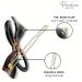 Parcelona French Bow Knot Tortoise Shell Black Set of 4 Celluloid Acetate Small Side Slide Hair Clips - Buy Online on GoSupps.com