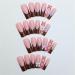 CRAZYNEKOS Soild Pearl Fake Nail Long Square Press on Nails Chocolate Brown French Tips Nail Art Decoration for Women and Girls Manicure 24pc - Buy Online on GoSupps.com