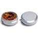 Round Pill Box with African Map Ethnic Pattern | 3 Compartment Portable Pill Organizer | Decorative Metal Pocket Case - Buy Online on GoSupps.com