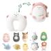 JOYRAVO Kids Travel Pillow - 2-in-1 Deformable Neck Pillow Soft U-Shaped Pillow with Cute Plush Animals Comfy Sleep and Play Companion for Airplanes Cars and Travel - Pink Bear Pink Flying Bear