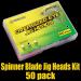 XFISHMAN Crappie Jigs Heads Kit 1/8 1/16 1/32oz - 50 Pack Panfish Fishing Jigs for Lead Head Jig Hook Lure - 1/16oz with Spinner - Buy Online on GoSupps.com