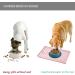 Reopet Waterproof Silicone Feed Mats for Pets - Elevated Edge Dog & Cat Mats (53x37 cm) - Fog Rose - Perfect for Mess-Free Feeding - Buy Online on GoSupps.com