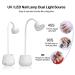 24W LED UV Nail Lamp for Gel Nails | 360 Rotatable Gooseneck Nail Dryer - Buy Online on GoSupps.com