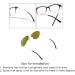DS. DISTINCTIVE STYLE Eyeglass Metal Frame End Tips 6 Pairs Silicone Ear Sock Pieces Tubes Anti-slip Replacement Glasses Ear Cushion for Thin Metal Eyeglass Legs - Black - Buy Online on GoSupps.com