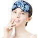 Blue Tie Dye Sleep Mask for Women | Adjustable Eye Shades Cover with Elastic Strap - Comfortable Sleep Aid - Buy Online on GoSupps.com