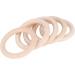 20 Pcs Baby Wooden Rings - Natural 65mm Tinkering Circles for DIY Crafts & Art | Unfinished Wood Rings for Childhood Projects - Buy Online on GoSupps.com