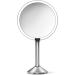 simplehuman 8 Pro Round Sensor Makeup Mirror - 5x + 10x Dual Magnification - Rechargeable & Cordless - Brushed Stainless Steel - Buy Online on GoSupps.com