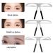 Professional Eyebrow Shaping Stencil - 3 Types | DIY Shaping Template for Perfect Eyebrows | Makeup Tool for Defined Ruler | Lady Eyebrow Stencil - Buy Online on GoSupps.com