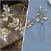 FRCOLOR 3 Pieces Bridal Wedding Hair Pins Jewellery Bridal Hair Pins Rhinestones Gold Leaf Crystal Pearl Hair Pins Vintage Wedding Hair Accessories for Women and Girls - Buy Online on GoSupps.com