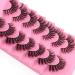 BSLVWG False Eyelashes 7 Pairs Professional Reusable 8D Mink Lashes Natural Waterproof Thick Fluffy Fake Eyelashes Faux Mink Eyelashes Natural Look Russian Strip Lashes (7007) - Buy Online on GoSupps.com