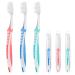 Newday Nano Toothbrushes Soft Bristle Silicone for Sensitive Teeth and Gums Individually Wrapped Travel Toothbrush Set Multiple Colors (3 Box)