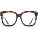 JIM HALO Blue Light Blocking Glasses for Women | Oversized Square Tortoise Computer Glasses with Metal Temples - Buy Online on GoSupps.com