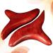 2-Piece Dark Red Wood Massage Stick & Gua Sha Tool | Thai Facial & Body Massage Tools - International Shipping - Buy Online on GoSupps.com