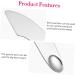 PLAFOPE 4pcs Face Foundation Spatula Makeup Plate Mixer Makeup Mixing Spatula Palette Stainless Steel Silver - Buy Online on GoSupps.com
